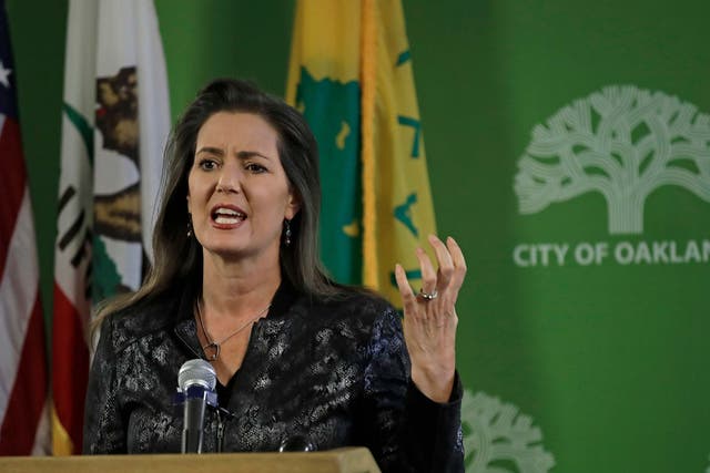 Oakland Mayor Libby Schaff discussed nooses located at Lake Merritt on Wednesday