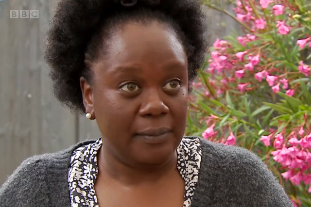 Nurse Neomi Bennett, who claims she was racially profiled by the Metropolitan Police in 2019, pictured during a BBC interview, 18 June 2020.