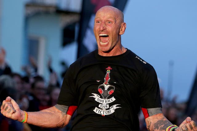 Gareth Thomas did his first Ironman a day after revealing he has HIV