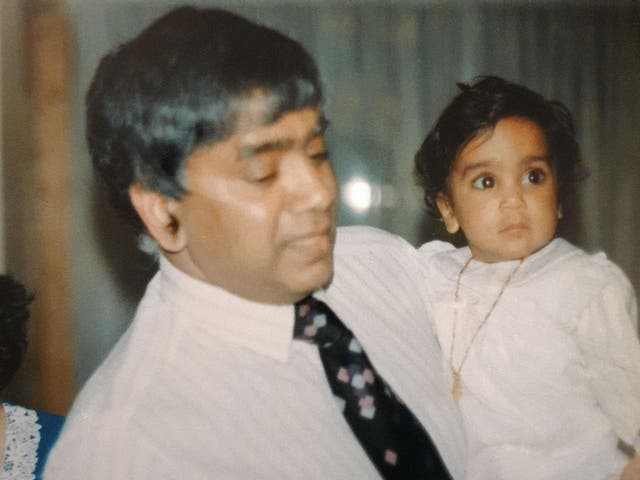 Shanaz Nagamah and her dad Mohamed