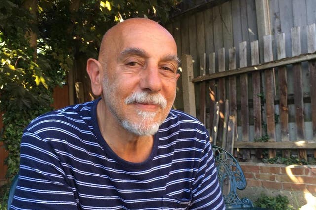 Robert Kazandjian's father in London, June 2020