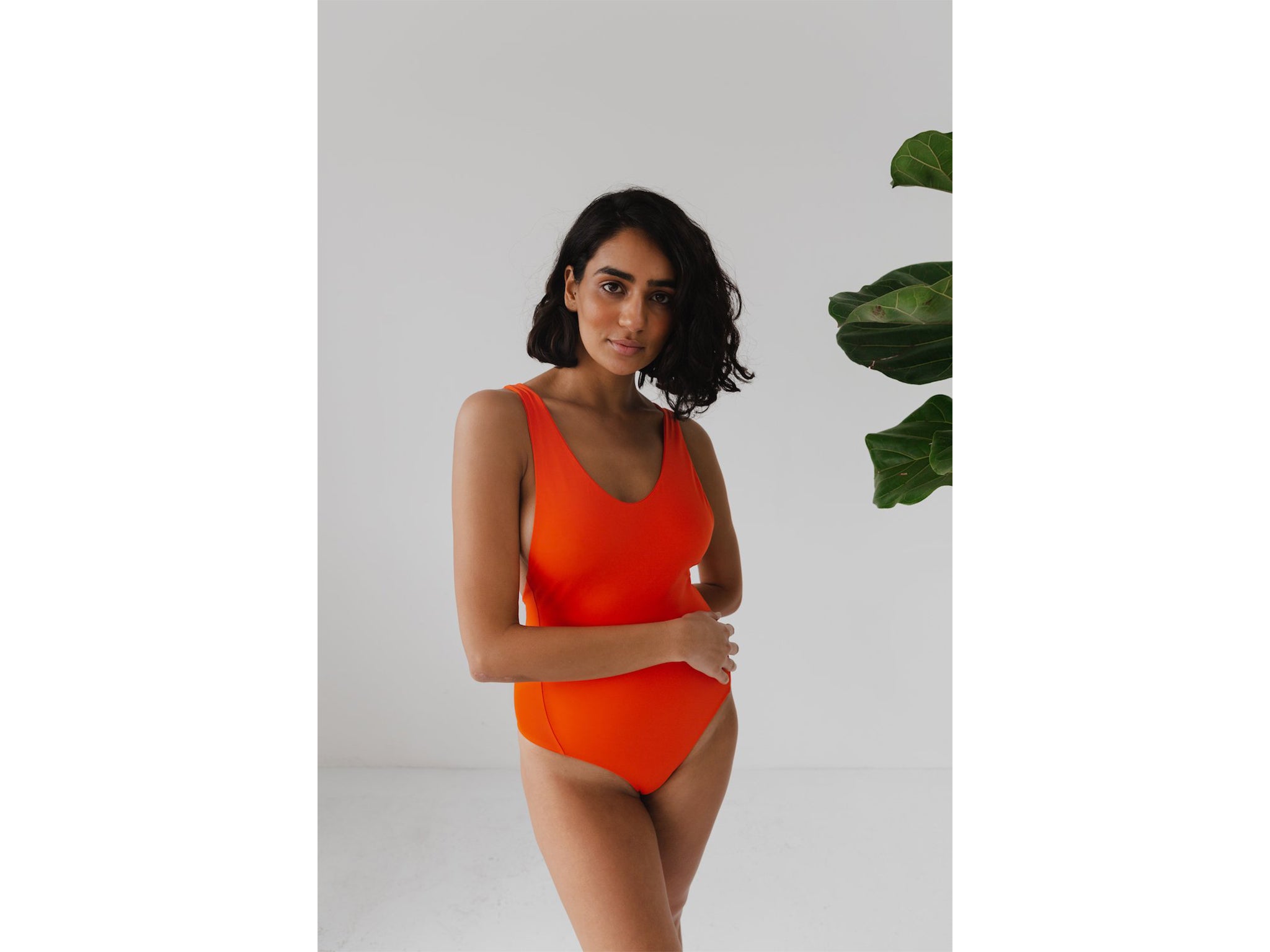 Made from regenerated ocean plastic, this swimsuit is stylish and supportive