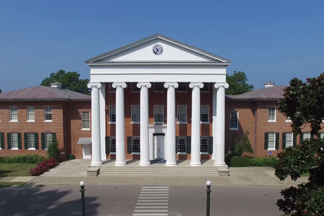 The Lyceum Building at the University of Mississippi in Oxford