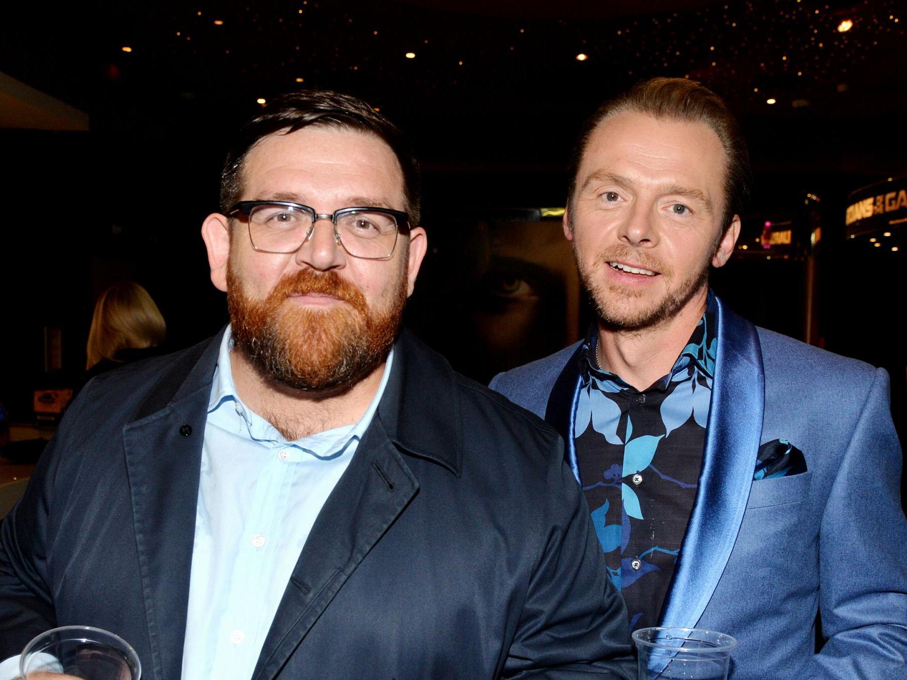Nick Frost and Simon Pegg in 2014