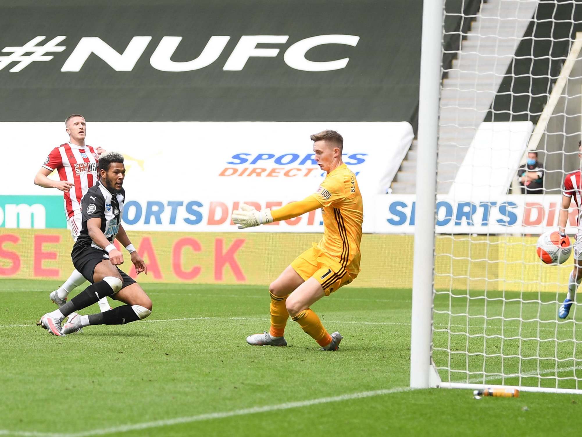 Joelinton scored his first league goal since August