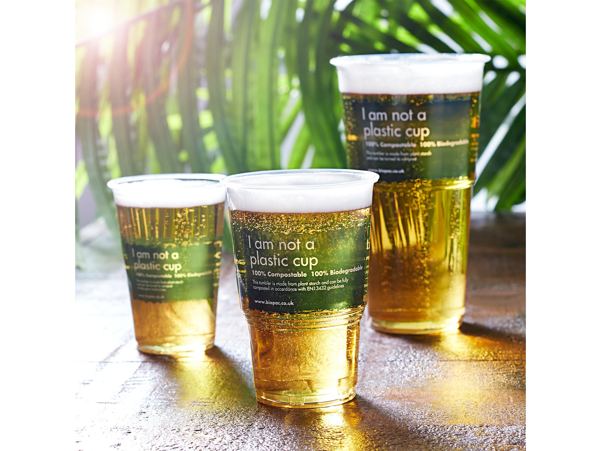 Make your trip to a newly reopened pub an environmentally friendly one with biodegradable pint glasses