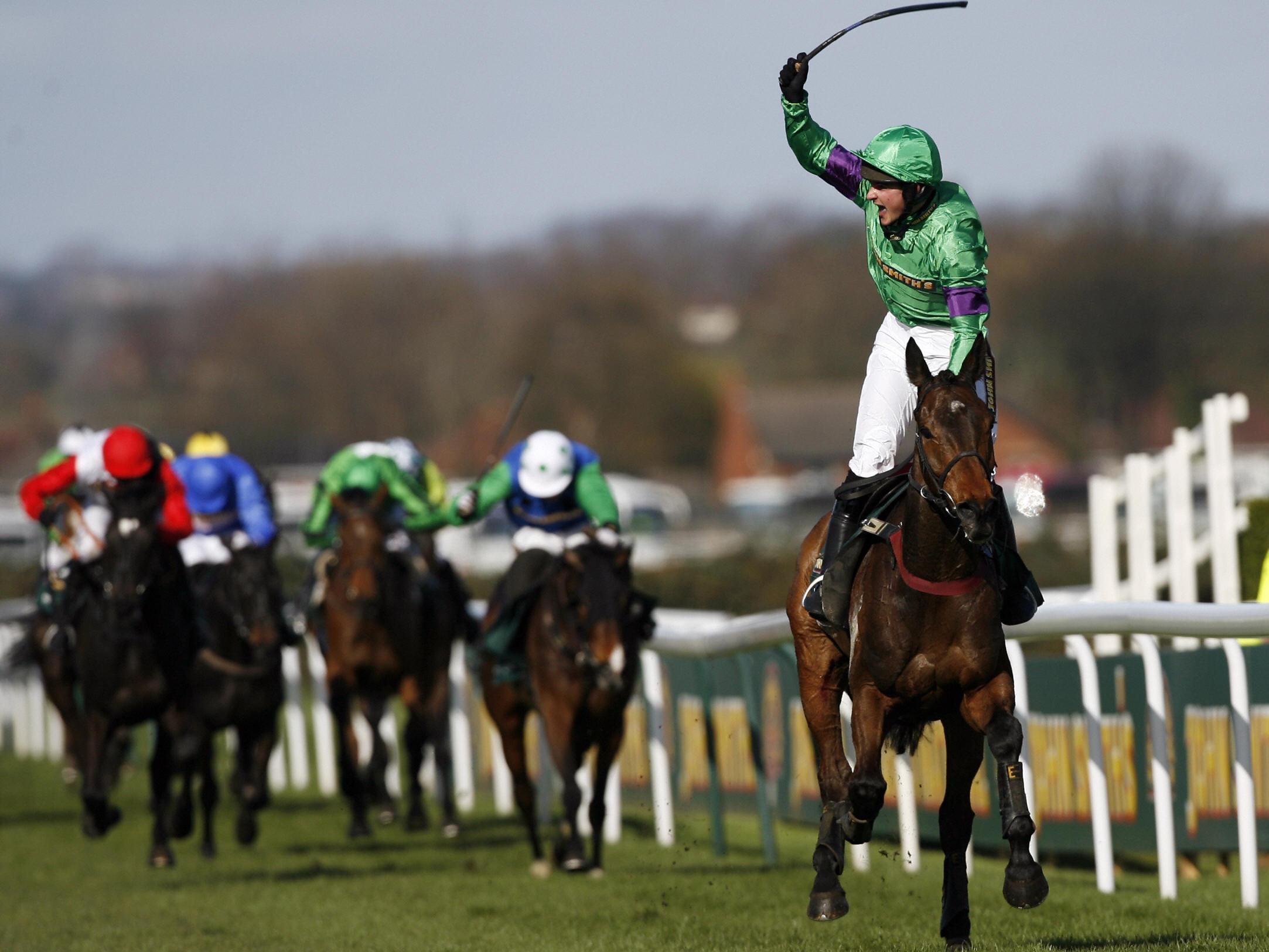 Treadwell celebrates his famous win in 2009 on Mon Mome