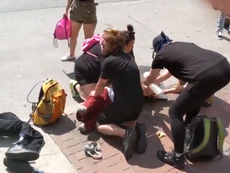 Double amputee hit with police pepper spray at protest in Ohio