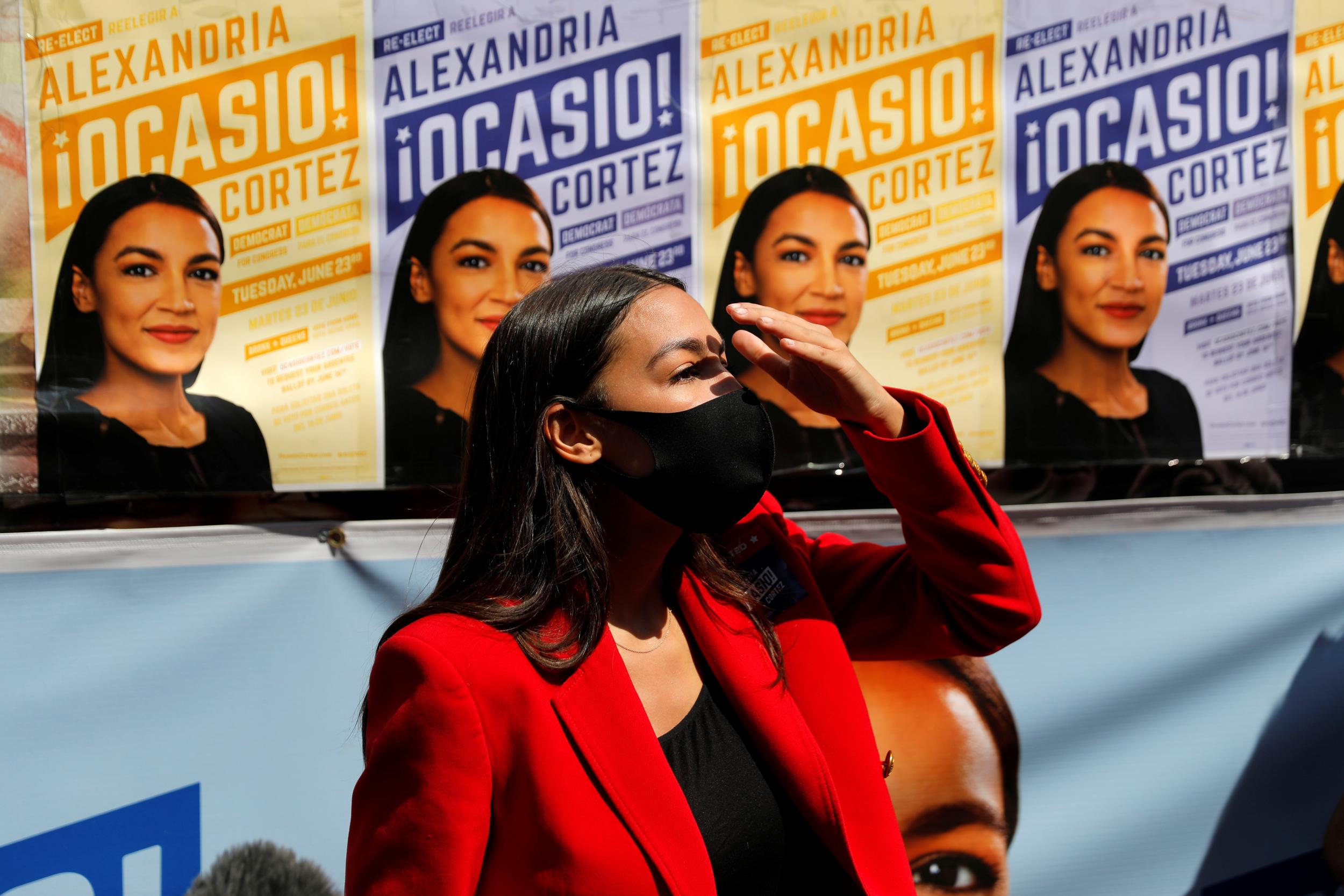 Ocasio-Cortez makes a campaign stop in Queens on Tuesday