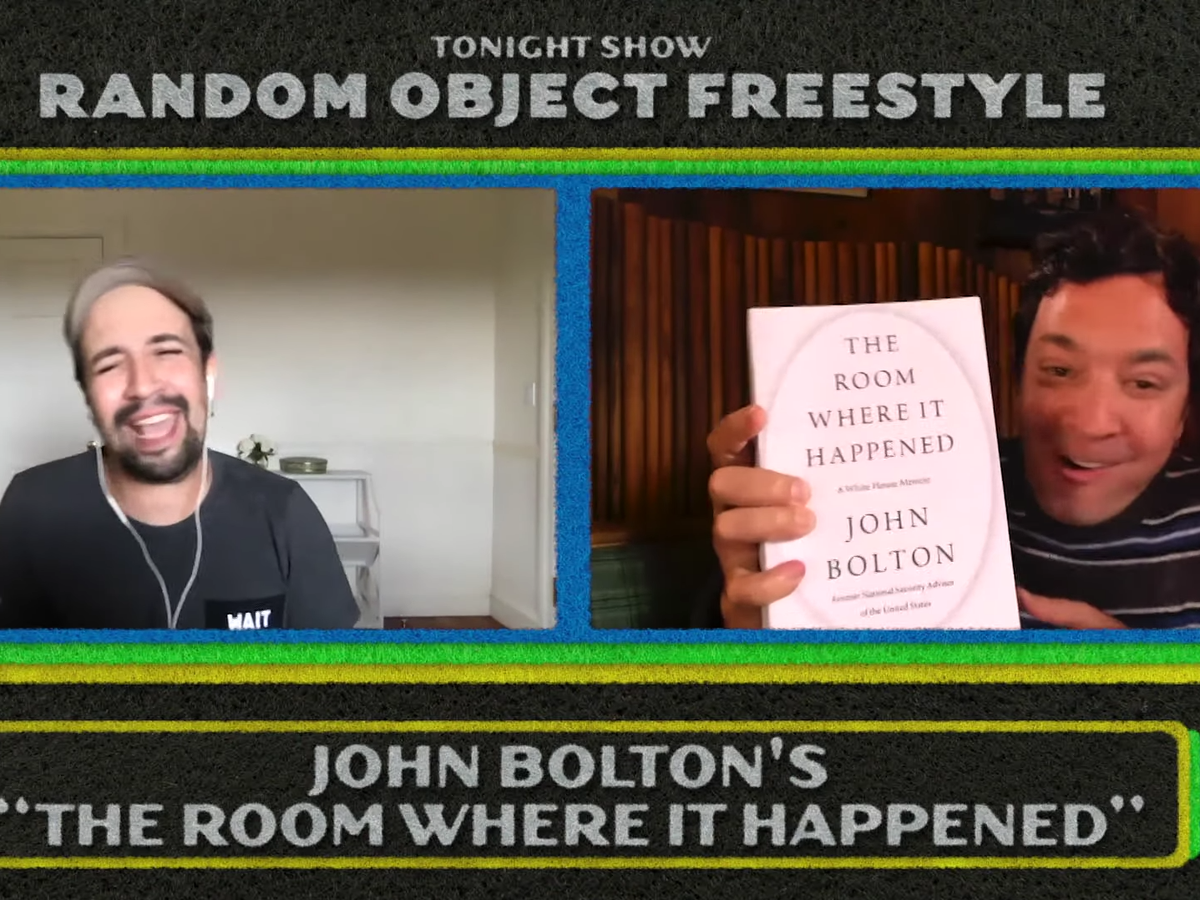 Lin-Manuel Miranda claps back at John Bolton’s Hamilton-inspired memoir title during Tonight Show freestyle rap