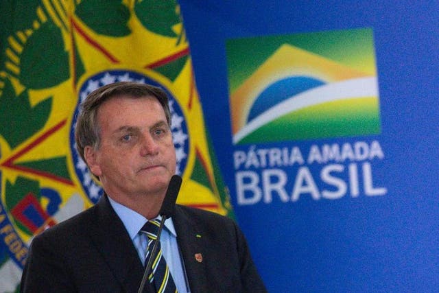 Brazil President Jair Bolsonaro has been criticised over his handling of the pandemic