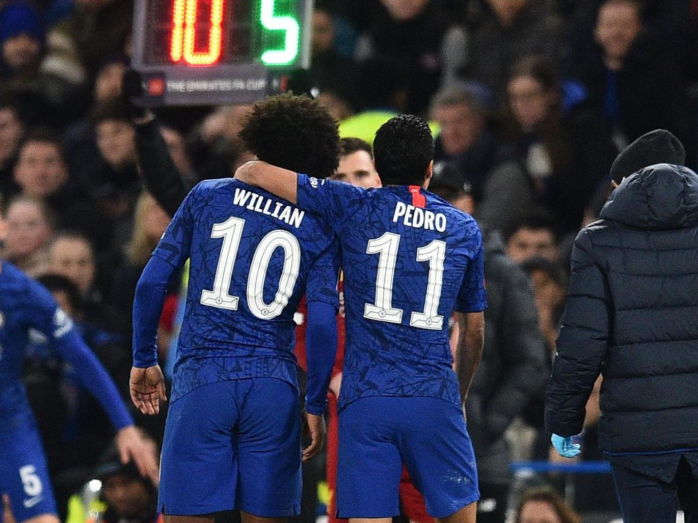 Willian and Pedro will stay at Chelsea until the conclusion of the season