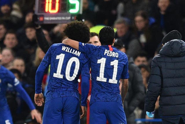 Willian and Pedro will stay at Chelsea until the conclusion of the season
