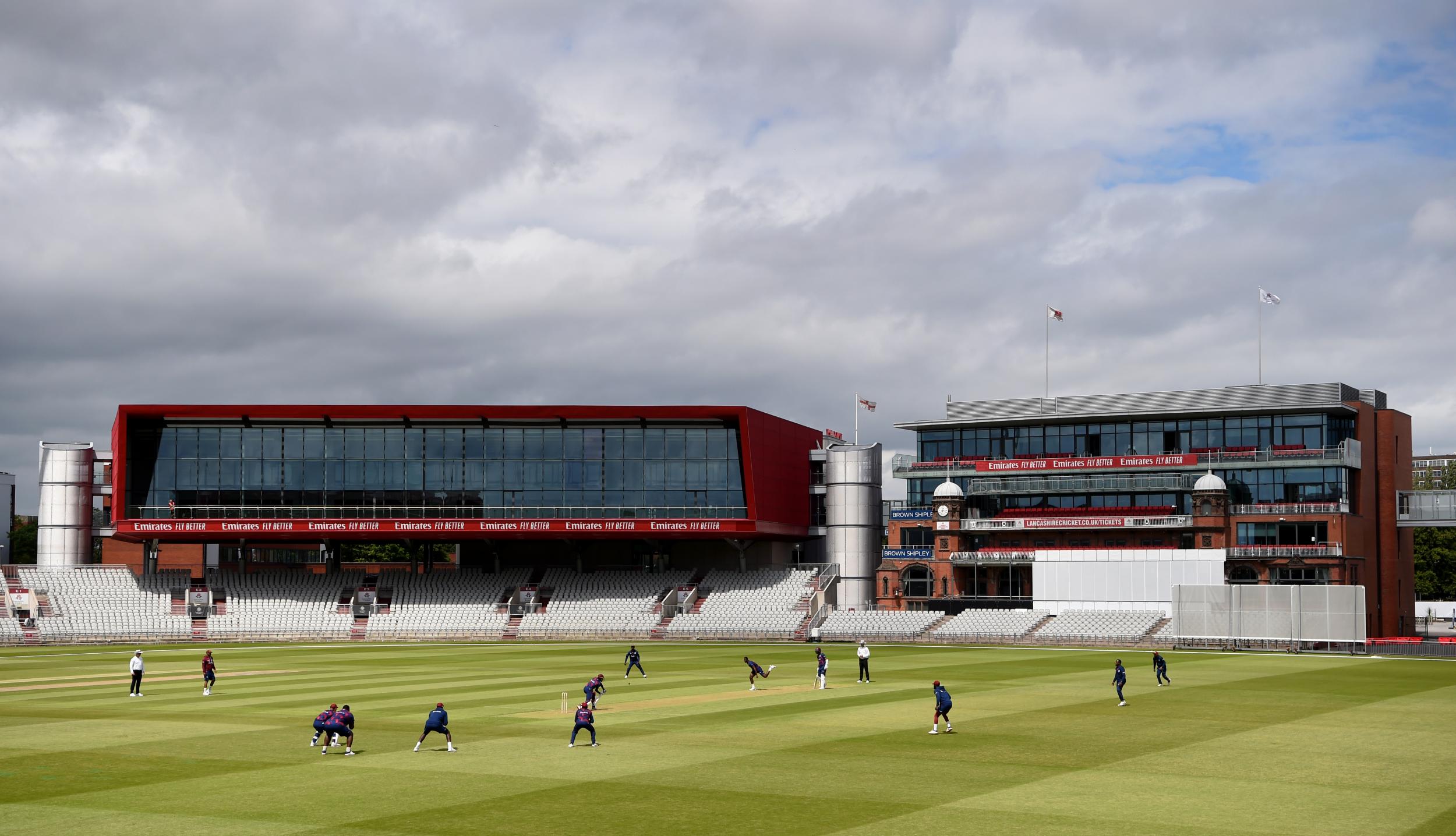 West Indies practice at Old Trafford