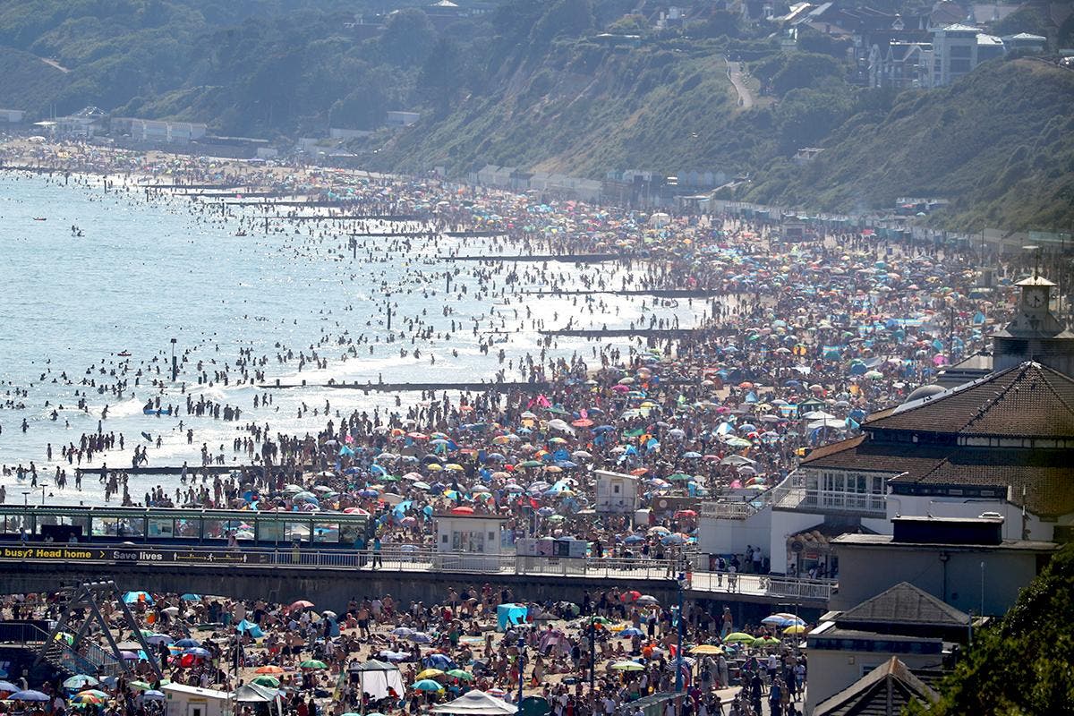 The scenes on Bournemouth beach make Britain look like the jackass of the world