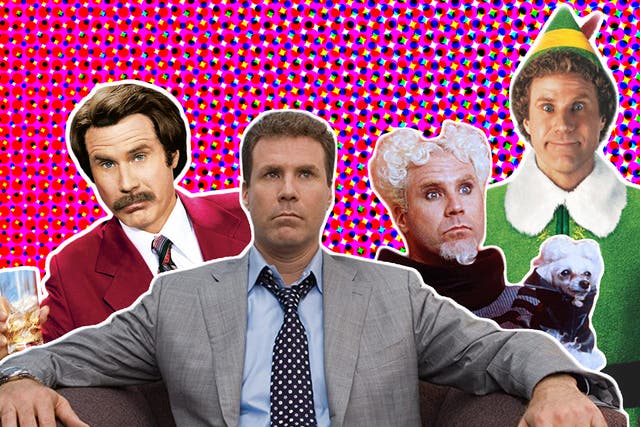 Will Ferrell in 'Anchorman: The Legend of Ron Burgundy', 'Stranger Than Fiction', 'Zoolander' and 'Elf'