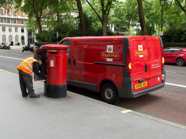 File image of Royal Mail worker.