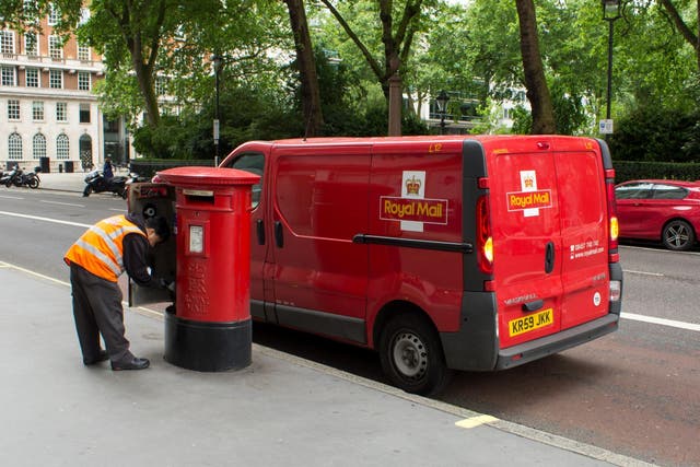 File image of Royal Mail worker.
