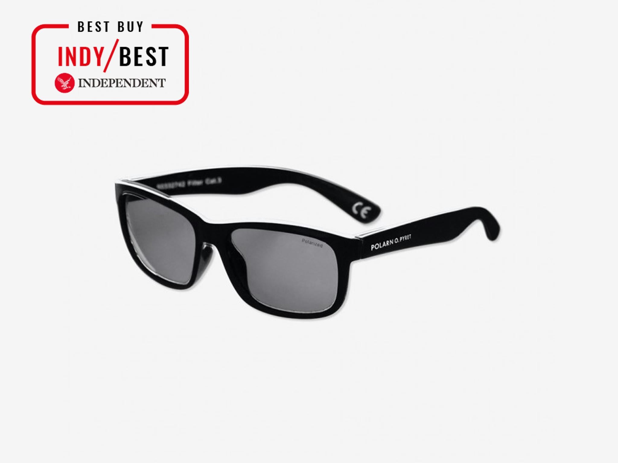 Keep the sunrays out of their face with a pair of sunglasses that won't slide off little noses