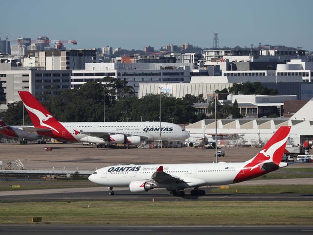 Grounded giants: all of the Qantas A380s (top plane) are in long-term storage 