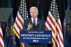 Biden urges Trump to drop 'heartless crusade' to dismantle Obamacare