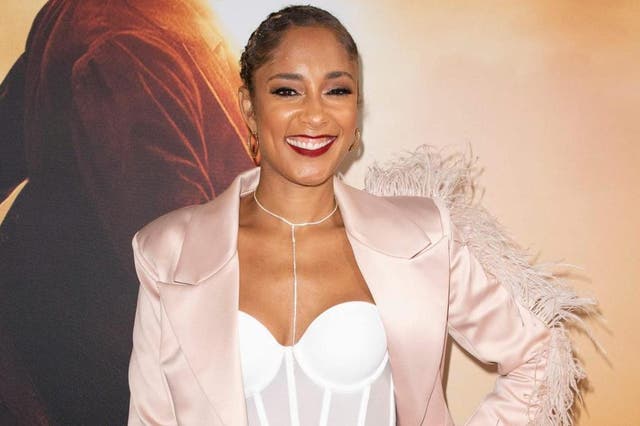 Amanda Seales (pictured in October 2019 in Los Angeles) is the host of this year's BET Awards.