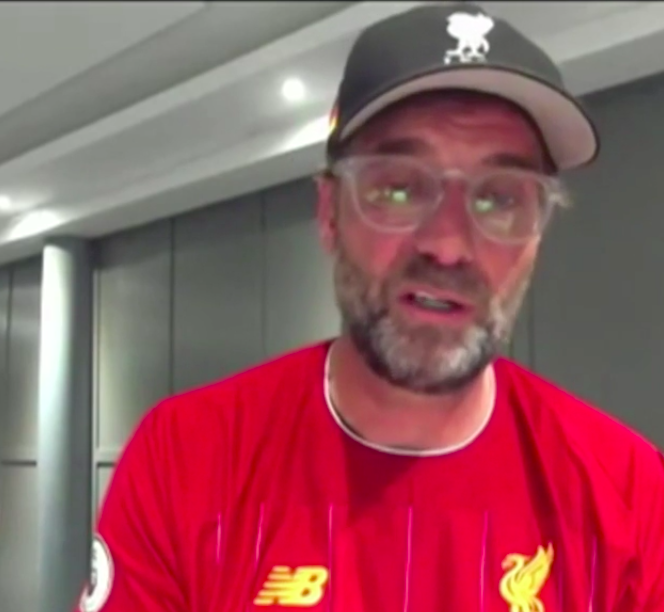 Klopp gac a tearful interview after Liverpool were crowned champions