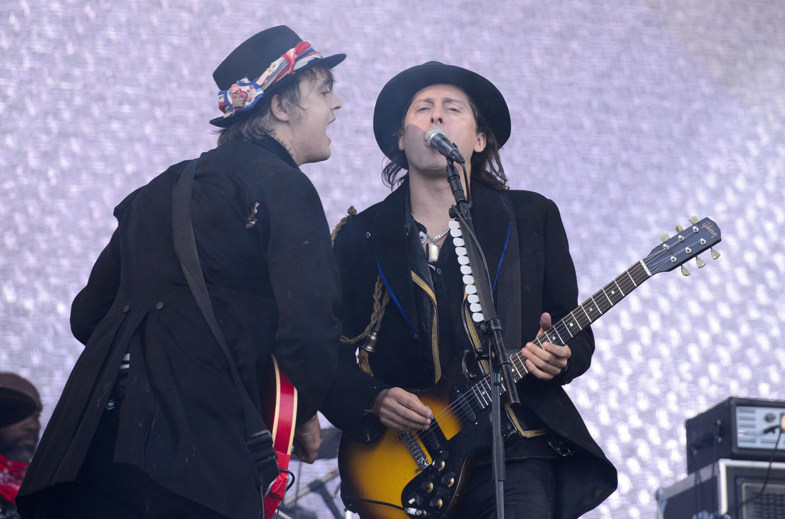 Peter Doherty and Barat during their surprise set five years ago