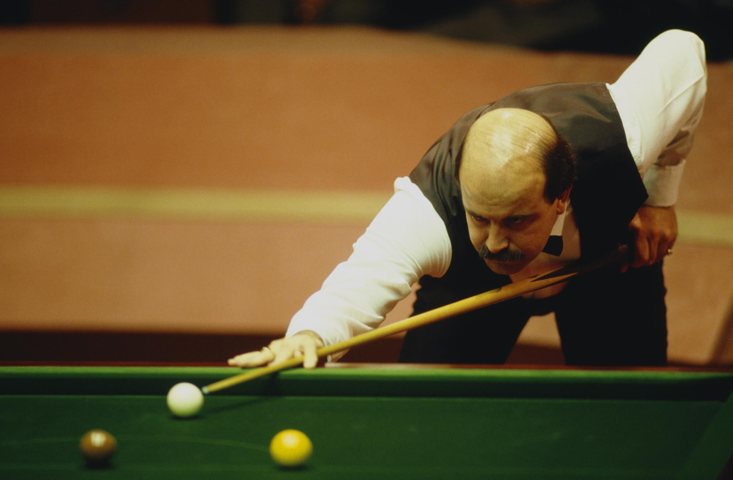 At the World Snooker Championship in Sheffield, 1988
