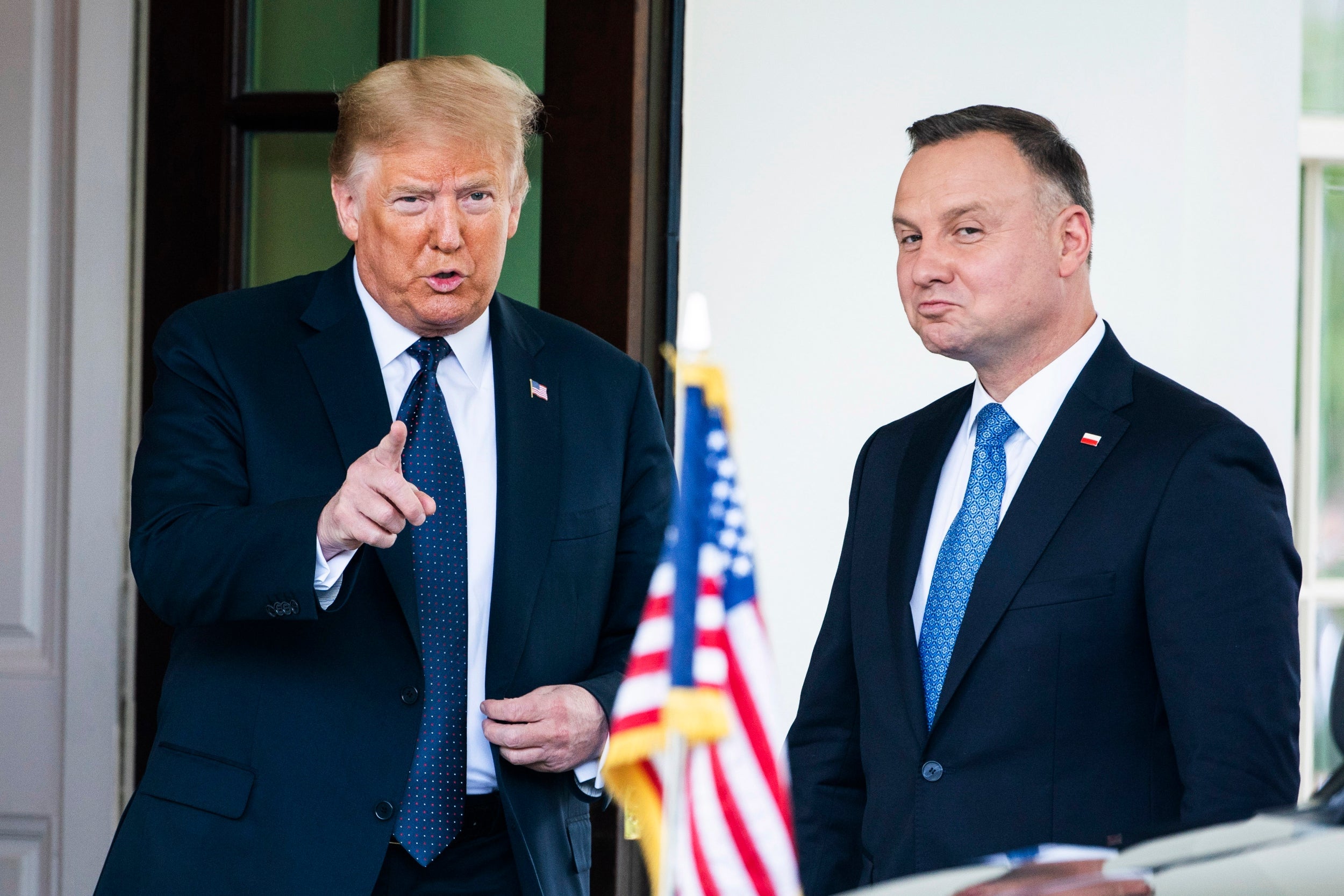 The Polish president visited his US counterpart in the White House on Wednesday