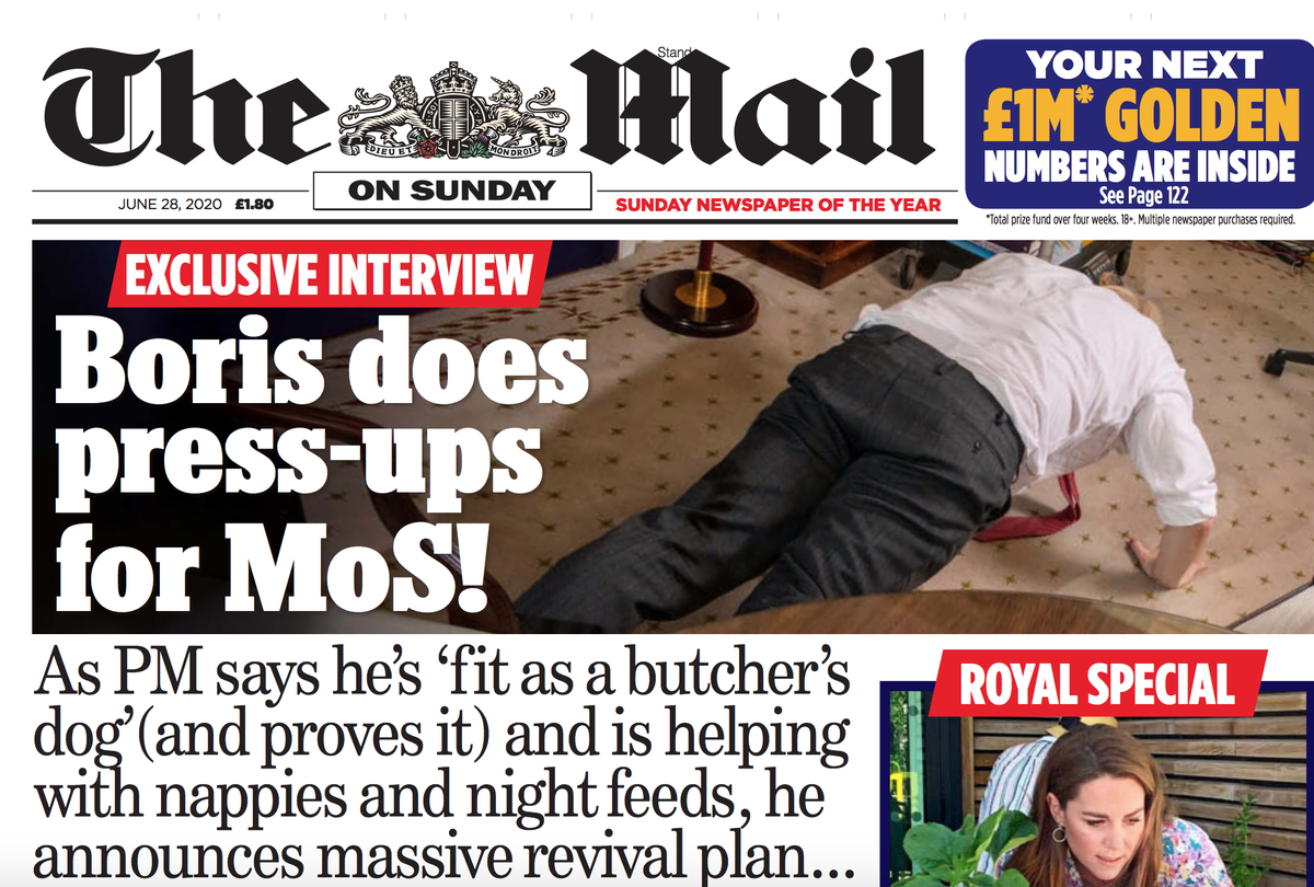 Boris Johnson sparks public horror after posing doing press-ups on