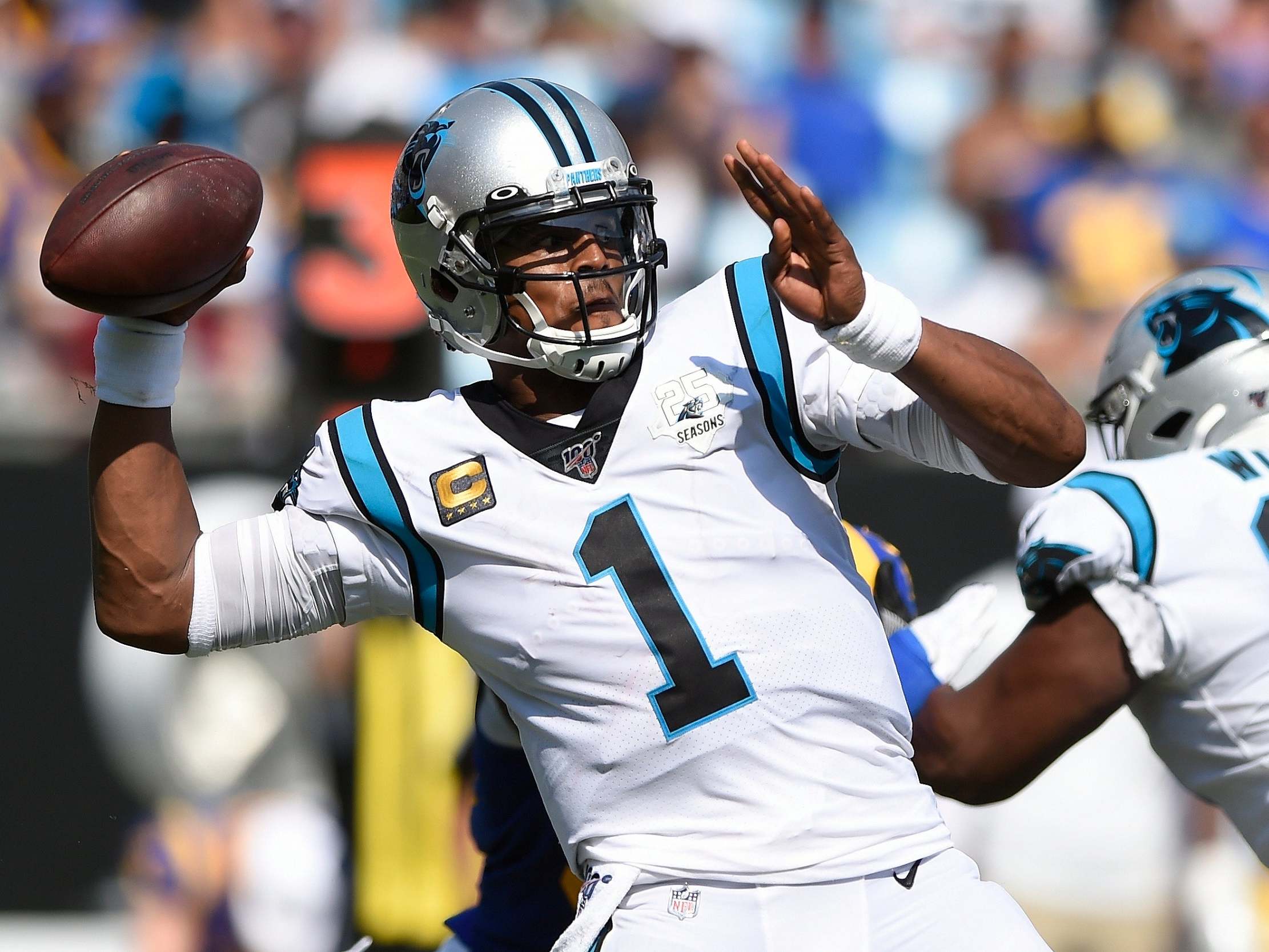 New England Patriots sign Cam Newton on one-year deal but receive