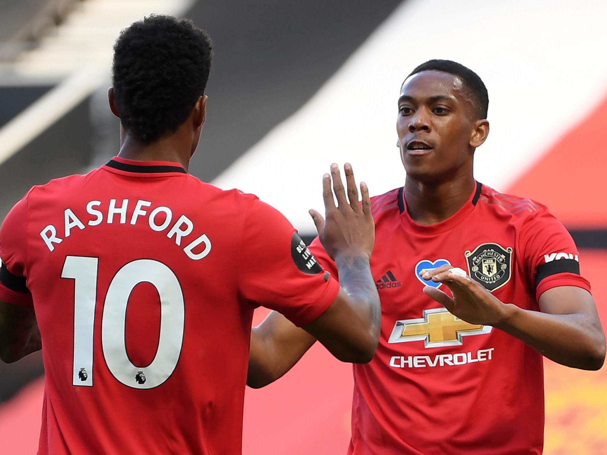 Marcus Rashford happy to share Manchester United scoring burden with Anthony Martial and Mason Greenwood
