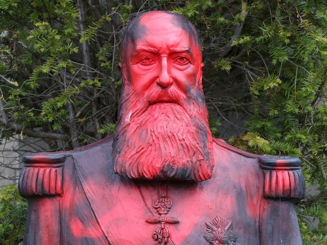 Protesters vandalised a statue of former Belgian King Leopold II at the Africa Museum, in Tervuren, near Brussels, earlier this month