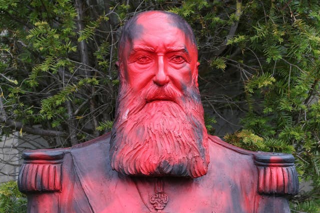 Protesters vandalised a statue of former Belgian King Leopold II at the Africa Museum, in Tervuren, near Brussels, earlier this month