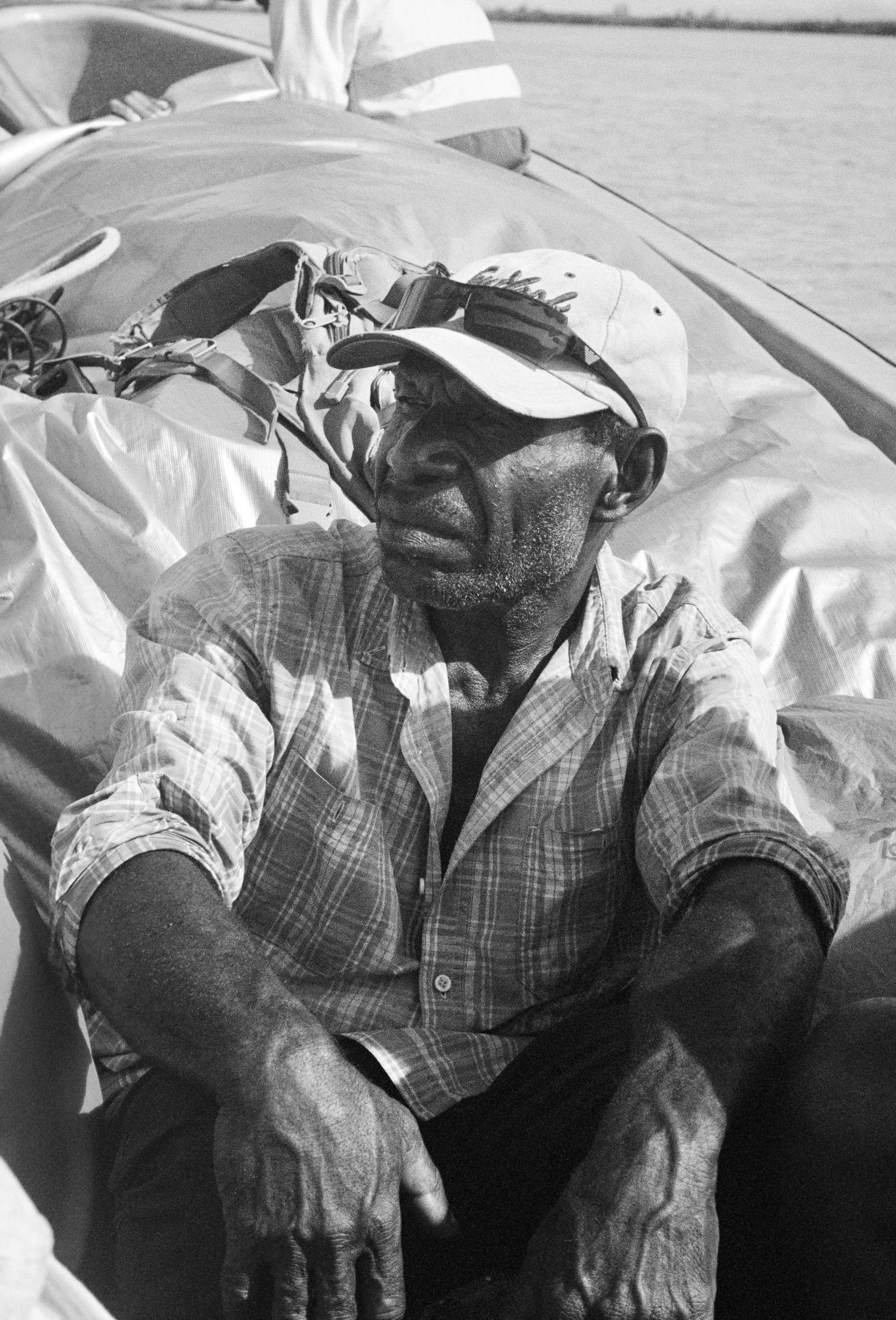 Martin, a volunteer and Angoram local, surveys the landscape