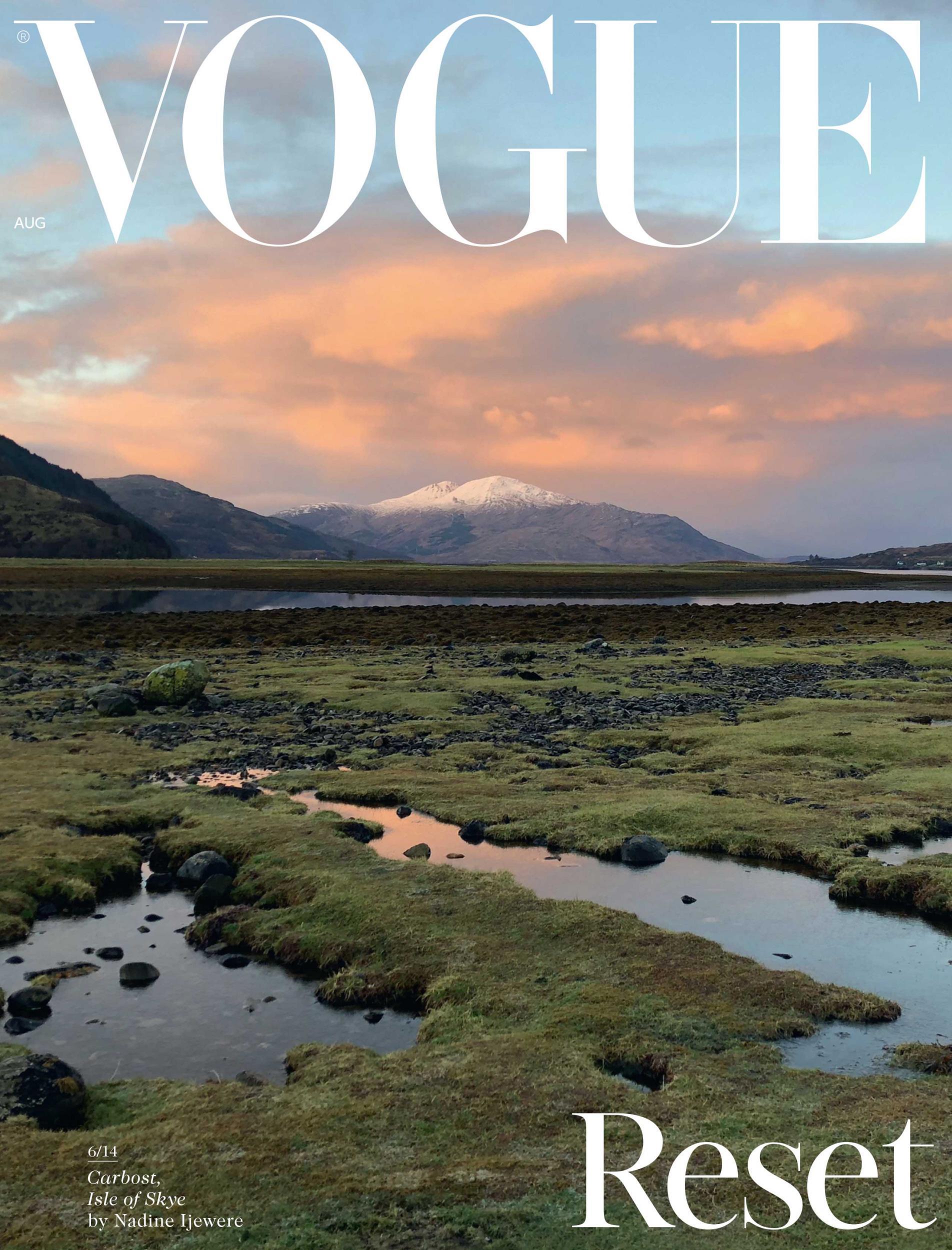 Nadine Ijewere has contributed this image of the Isle of Skye to British Vogue's latest issue (British Vogue)