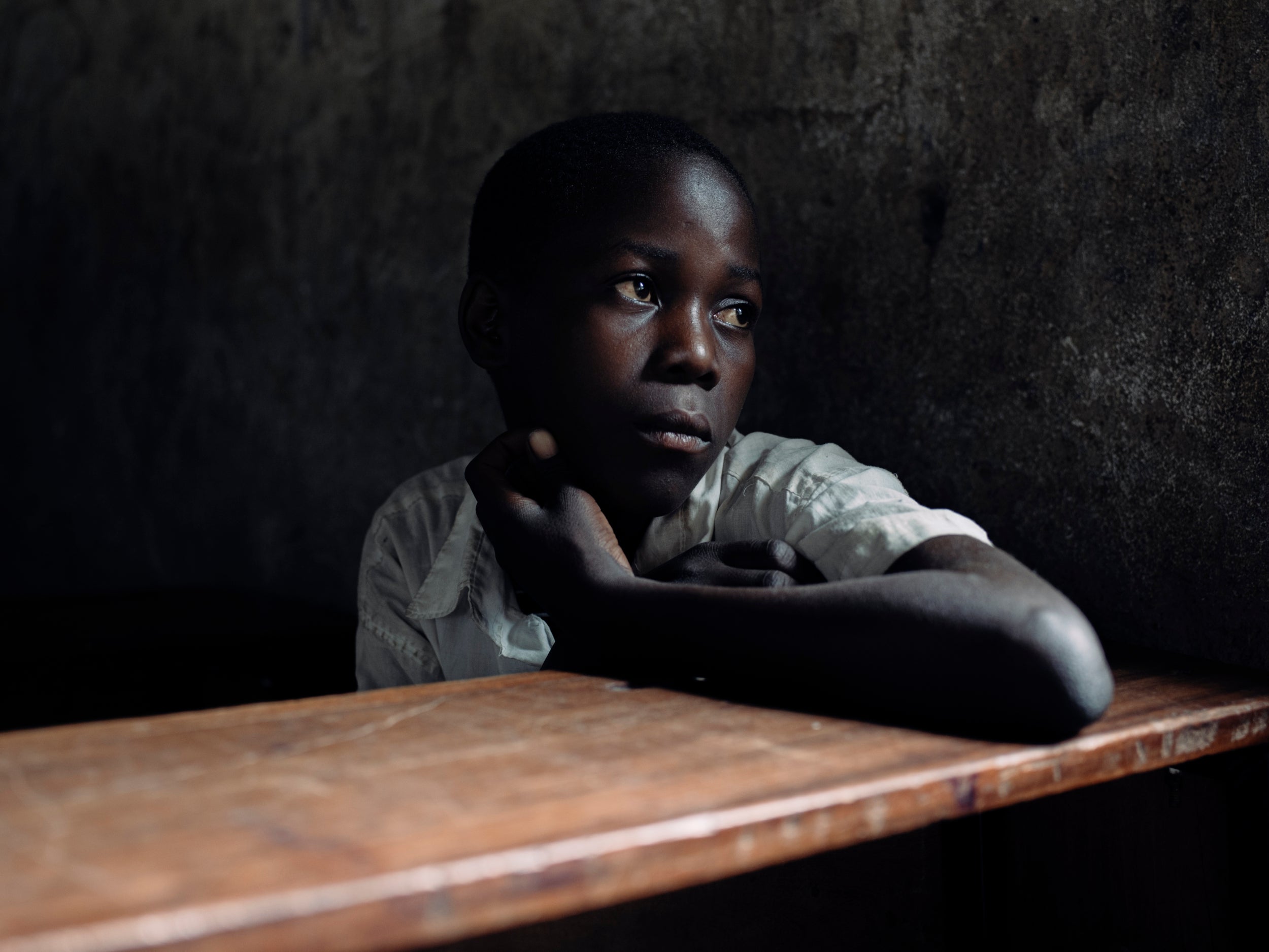 Jonas, 12, only started school aged 10 (three years past enrolment age in Tanzania) due to his family's financial restraints