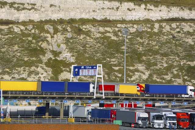 The government is keen to avoid tailbacks at Dover