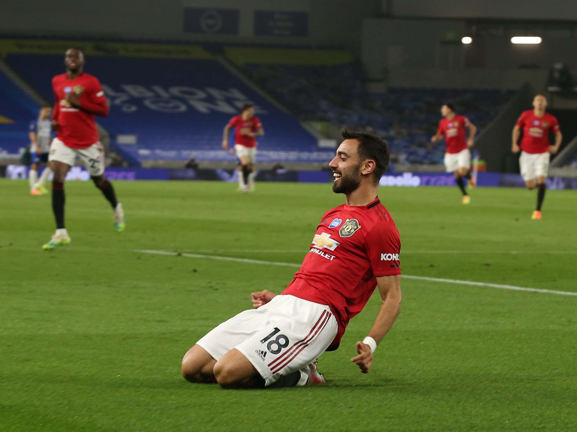 Brighton vs Manchester United result Brilliant Bruno Fernandes leads swaggering Reds to victory The Independent The Independent