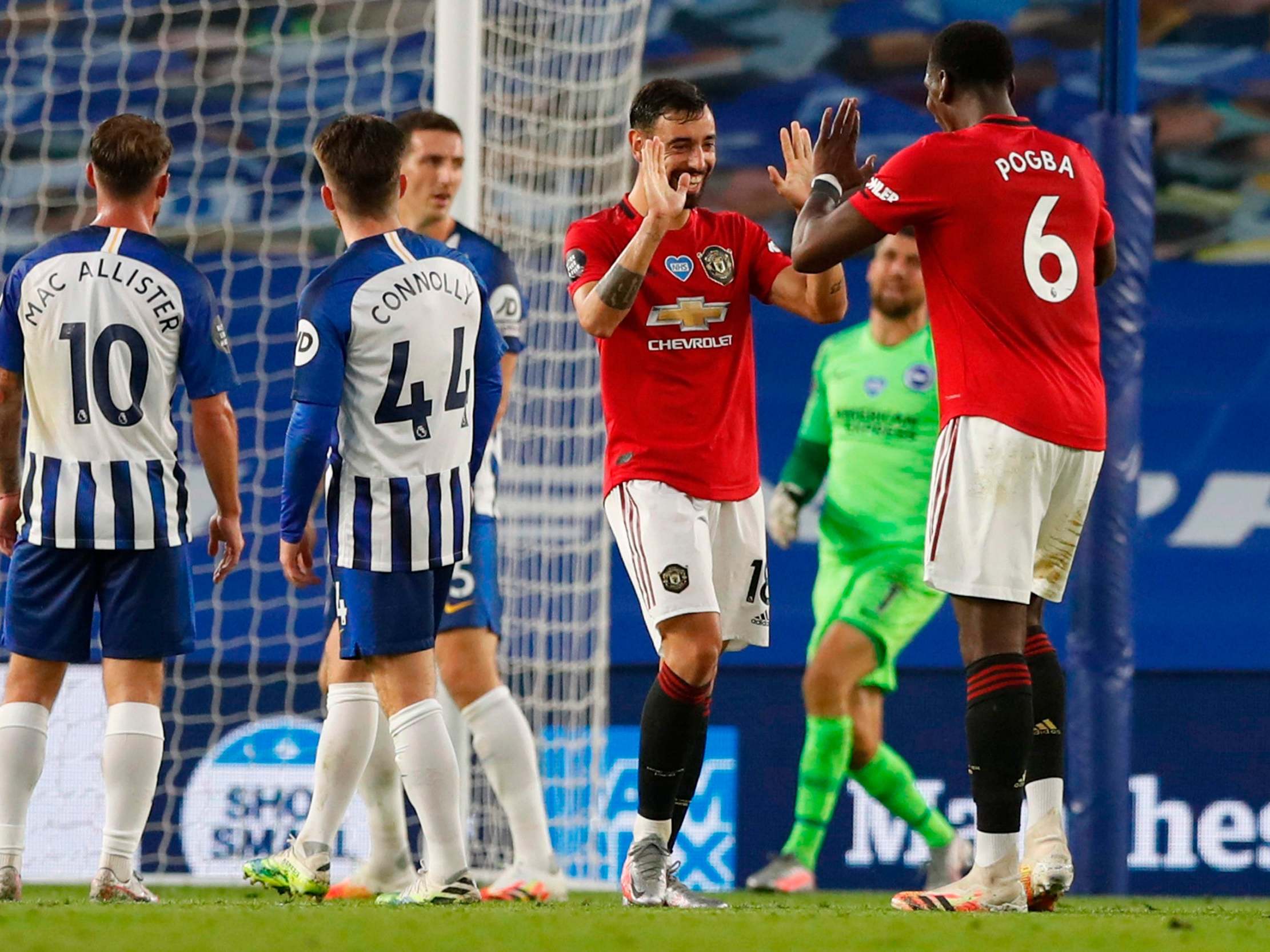 Brighton vs Manchester United: Five things we learned as Paul Pogba and Bruno Fernandes link in style again