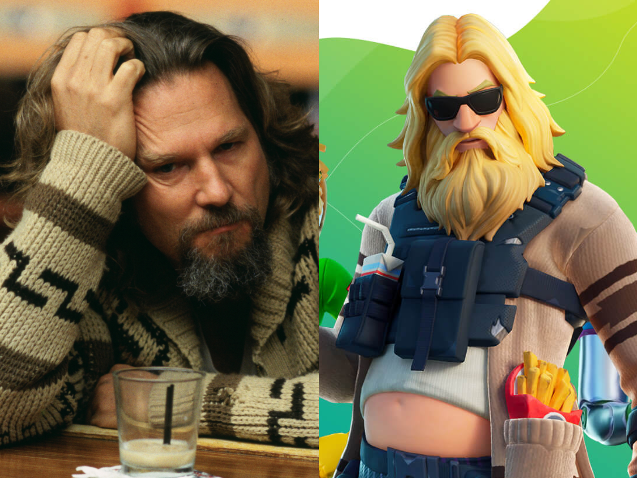 One of the new 'Fortnite' character skins bears a resemblance to Jeff Bridge's famous slacker