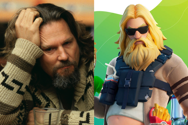 One of the new 'Fortnite' character skins bears a resemblance to Jeff Bridge's famous slacker
