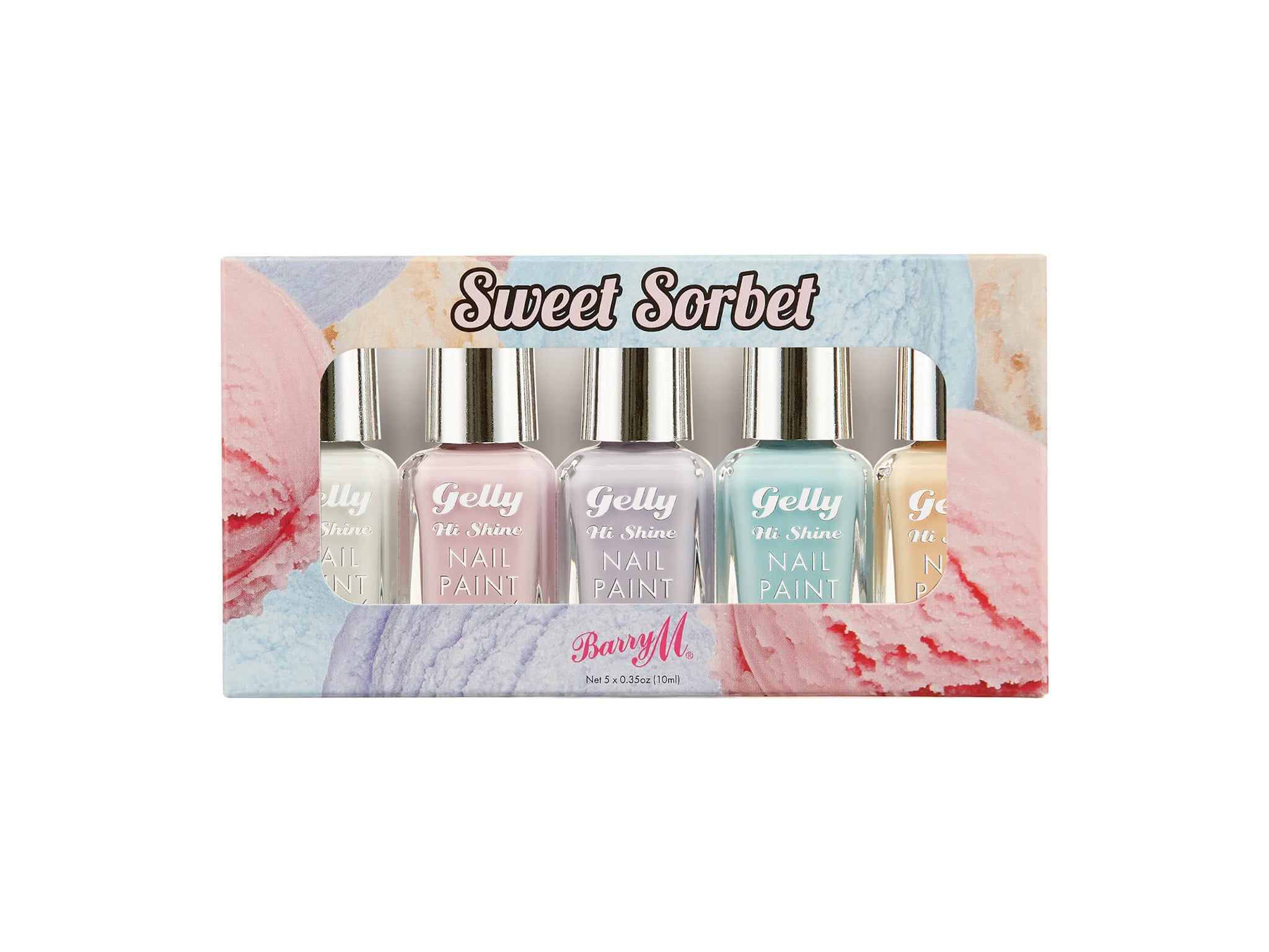 Pretty pastel shades scream summer and this Barry M set has excellent colour pay-off and a wide brush for easy application