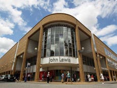 John Lewis to close eight stores, putting 1,300 jobs at risk