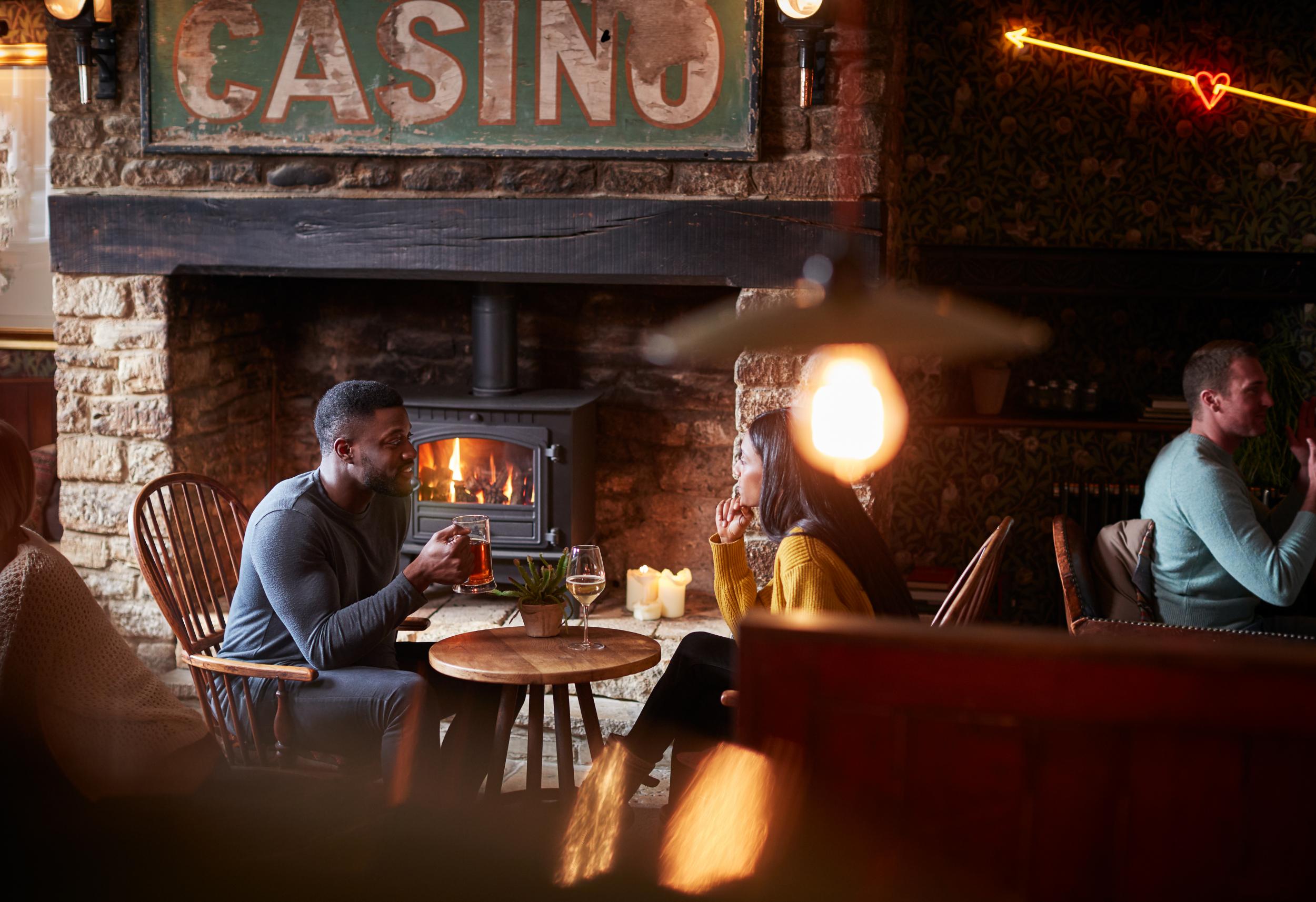 Better a beer garden than to stay indoors in a pub