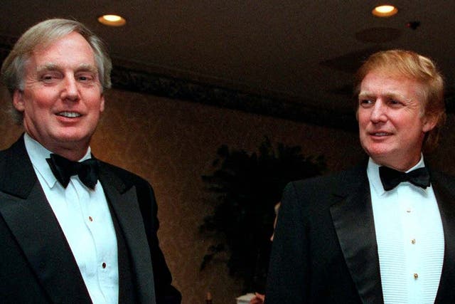 Robert Trump (left) and Donald Trump (right) in 1998
