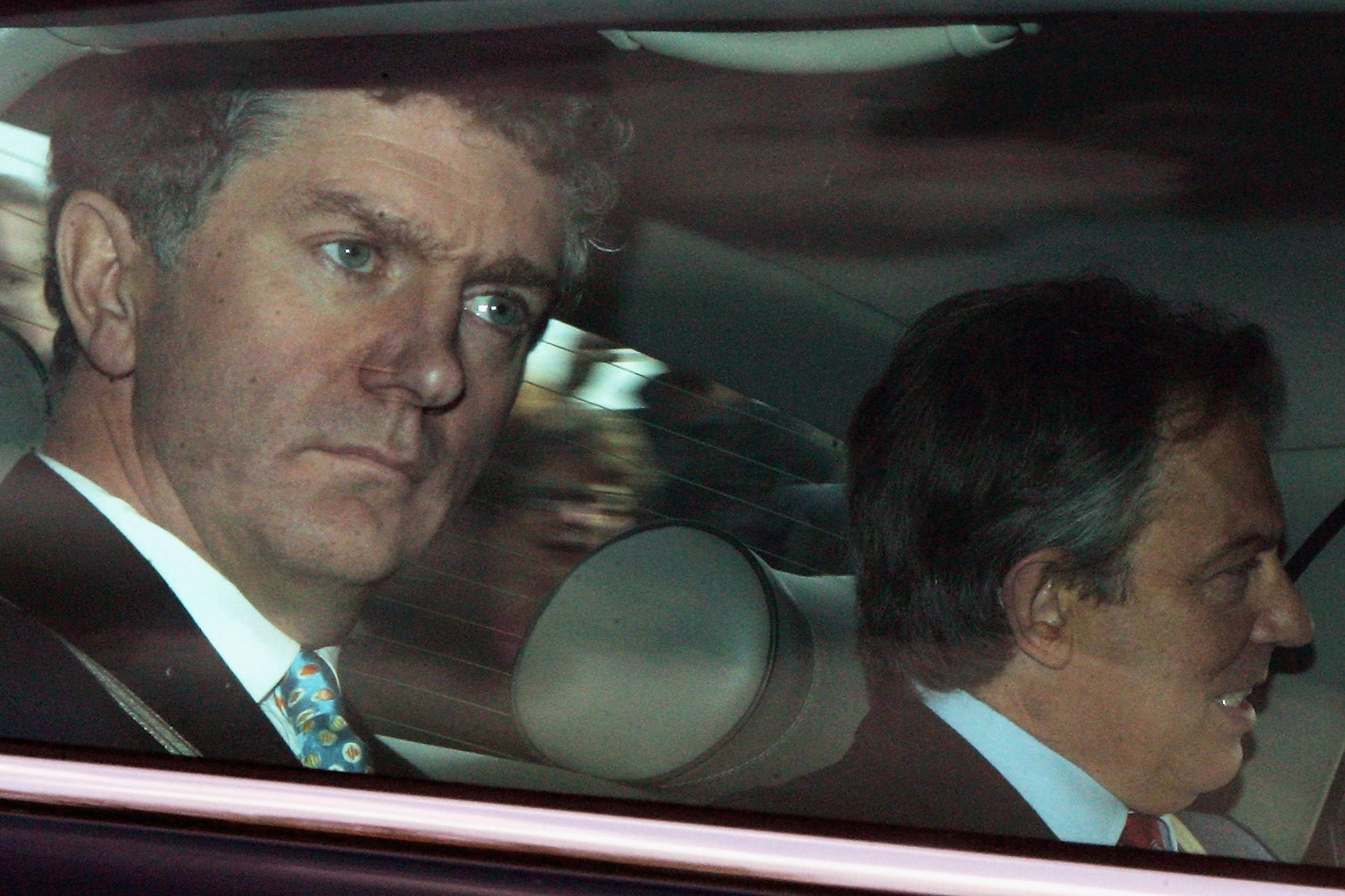 Tony Blair and his chief of staff Jonathan Powell arrive at Buckingham Palace in 2005, where he was due to ask the Queen’s permission to dissolve parliament and trigger a general election