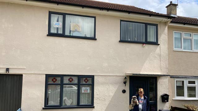 Pamela Peel outside her home on Bowhill Grove