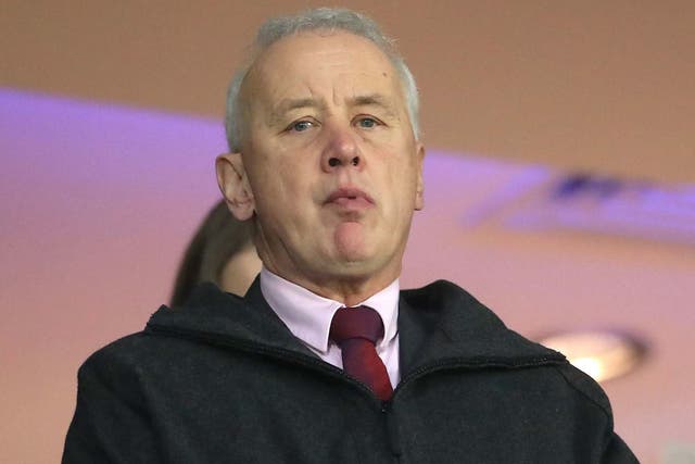 EFL chairman Rick Parry was filmed while speaking with a Wigan supporter